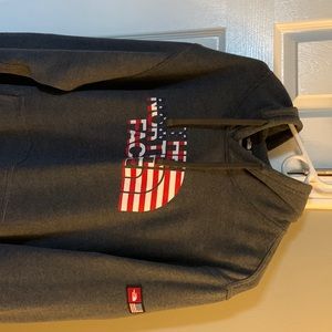 North Face Hoodie ,Grey Size XL
